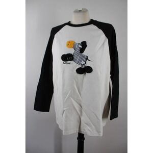 ZaoZao One Size White Black Zebra Graphic Raglan Long Sleeve Sweat Shirt Better